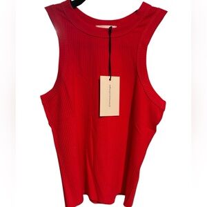 Vibrant Red Sleeveless‎ Tank Top